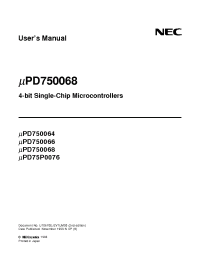 Datasheet uPD750066 manufacturer NEC